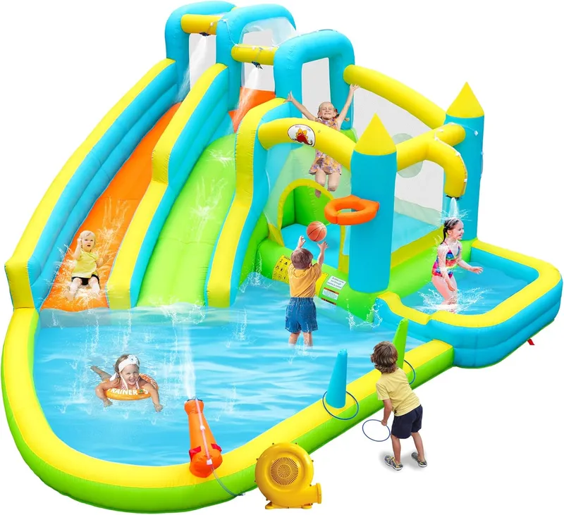WELLFUNTIME Jumping Castle with Deep Pool